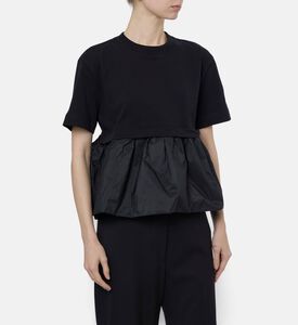 Patou Balloon Peplum Hem Top, Model View