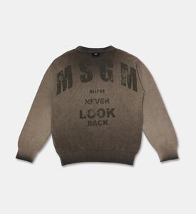MSGM Logo-back Knit Sweater, Packshot View