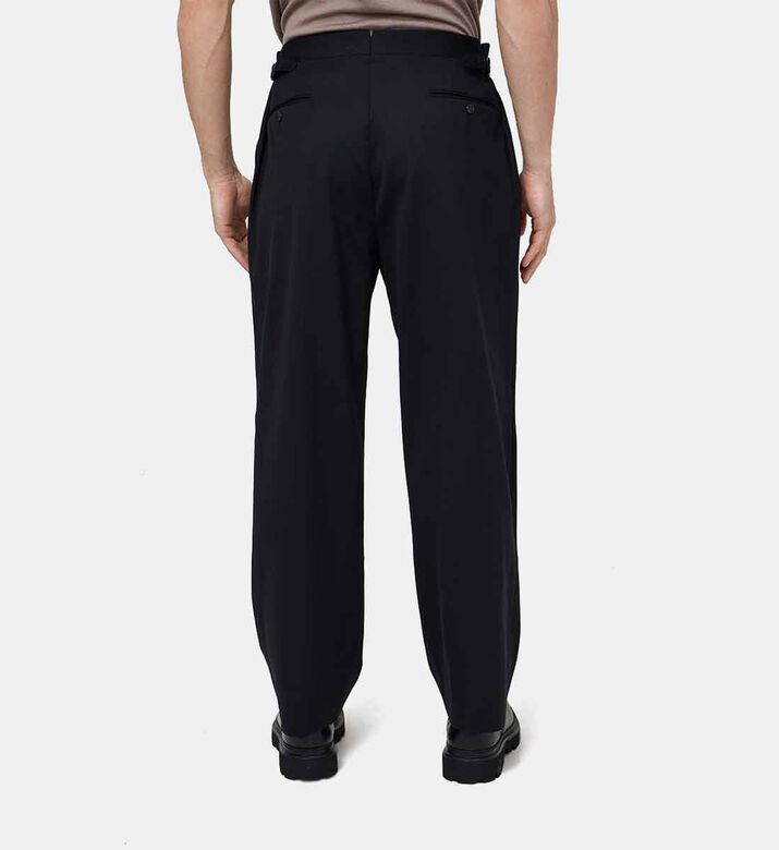 بنطال صوف بساق مستقيمة