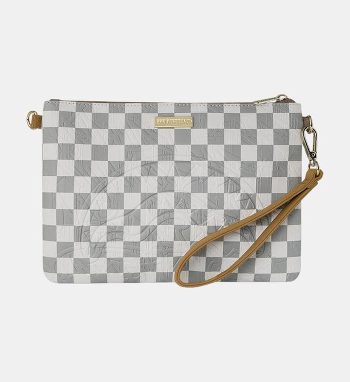 Sprayground Embossed Check Utility Pouch, Packshot View