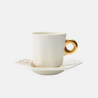 Porcelain Espresso Cup Saucer Set