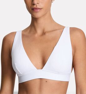 Ralph Lauren Banded Tall V-neck Swim Bra, Model View