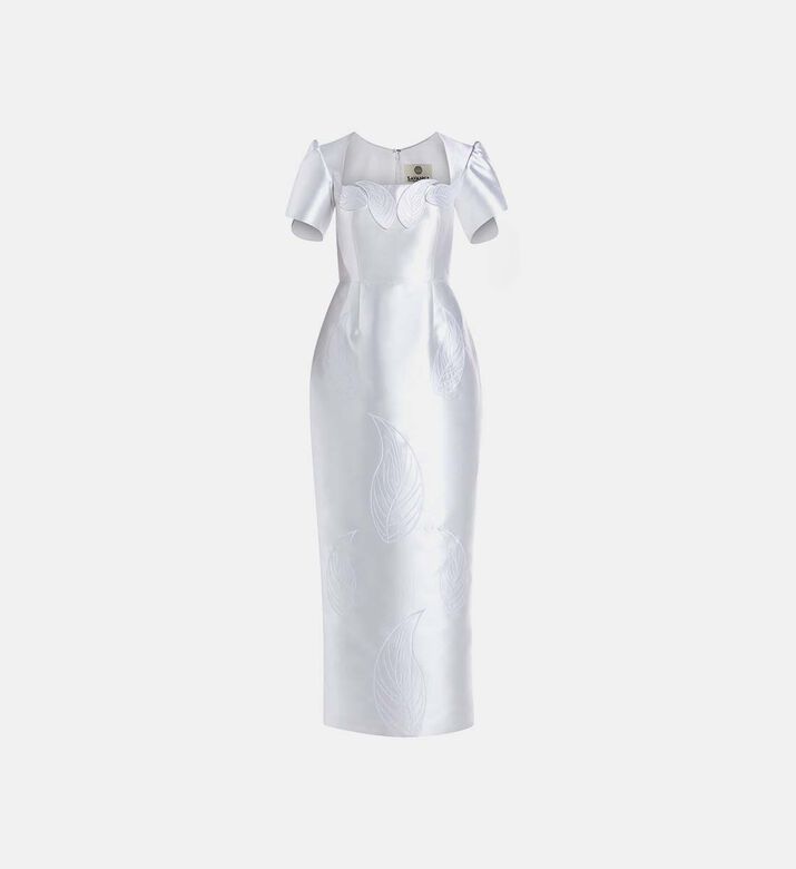 Magnific Leaf-applique Dress