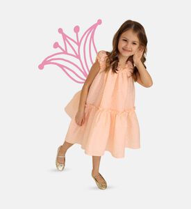 Ruffled Cap Sleeves Dress