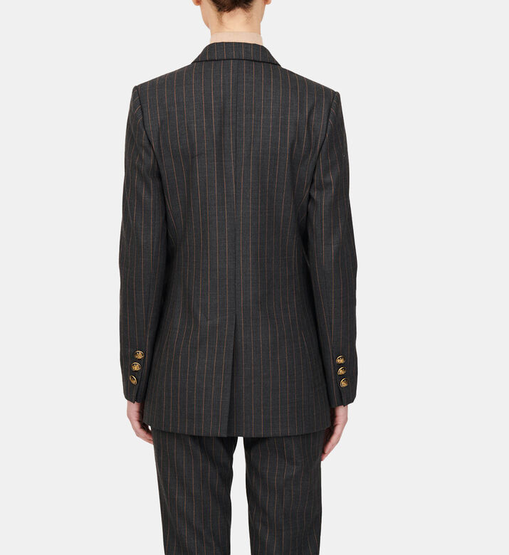 Striped Double-breasted Jacket Striped Double-breasted Jacket