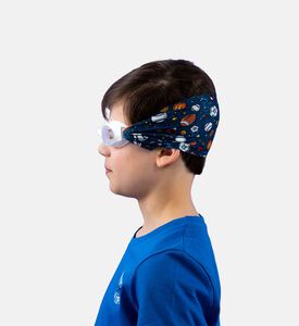 نظارة سباحة زرقاء للأطفال بشريط فائق النعومة لمشجعي الرياضة