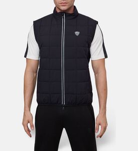 EA7 Padded Quilted Vest, Black, L, Model View