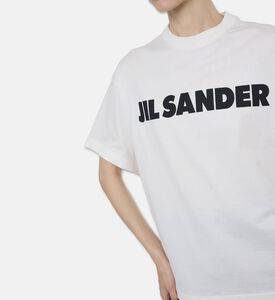 Jil Sander Oversized Printed Logo T-shirt, Model View