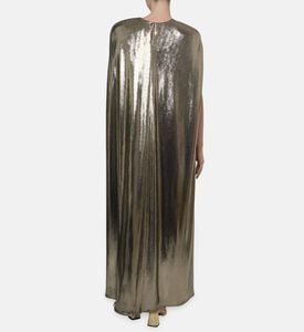 I Am The Company Nour Gold Foil Abaya, Model View