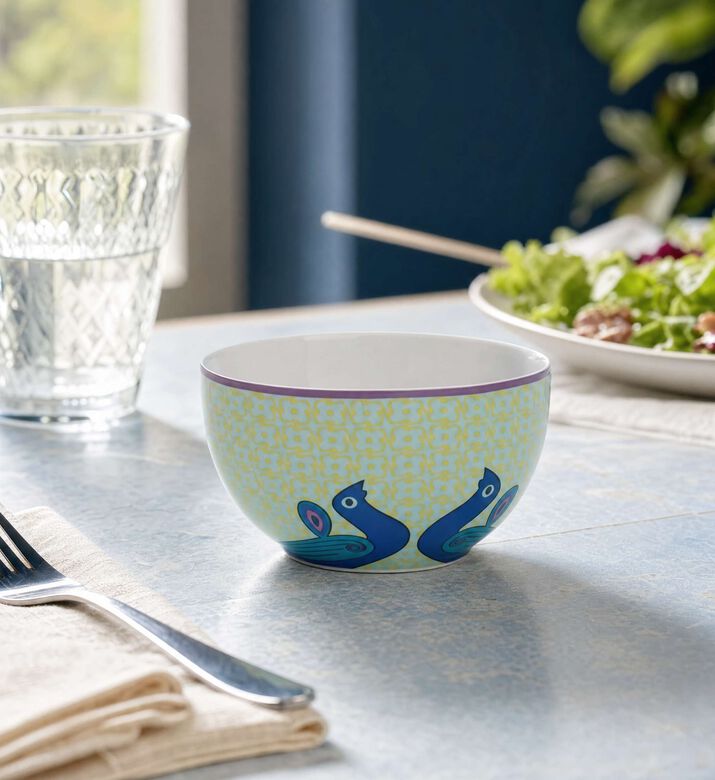Images D'Orient Birds Of Paradise Porcelain Bowl S, Model View