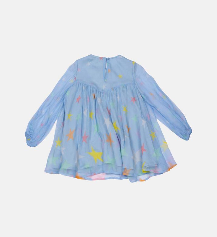 Silk Stars-print Midi Dress Silk Stars-print Midi Dress