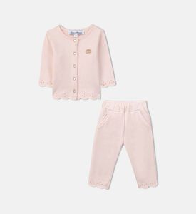 Cotton Cardigan Pants Set