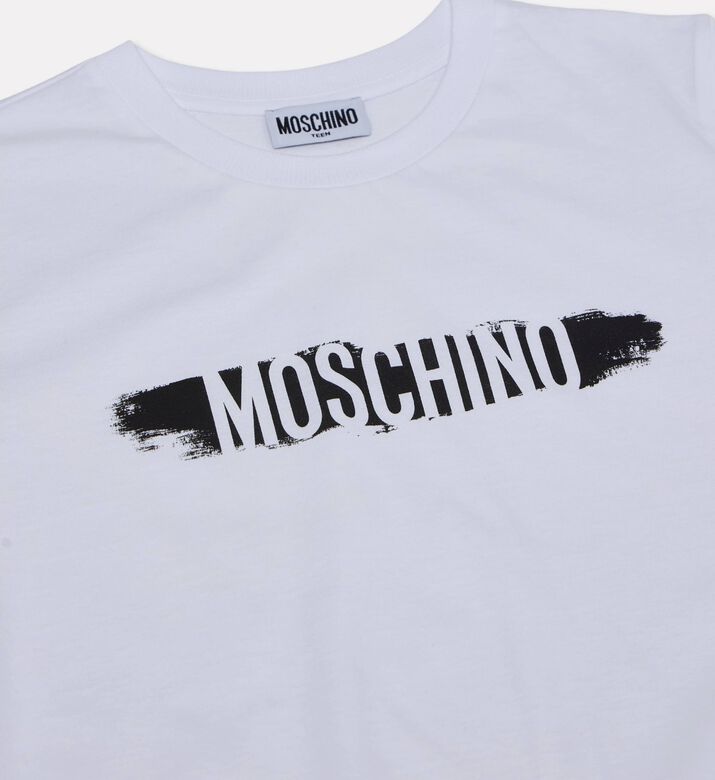 Moschino Kids Painted Logo Crewneck T-shirt, Packshot View