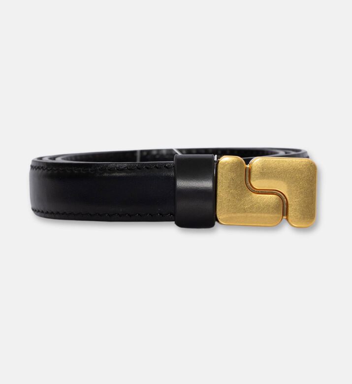 Soeur Ninon Mini Slim Belt, Black, 80, Packshot View