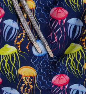 شورت سباحة بطبعة قناديل بحر للرجال