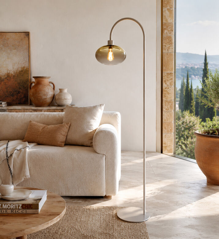 Masterlight Cipolla Curved Floor Lamp, Packshot View
