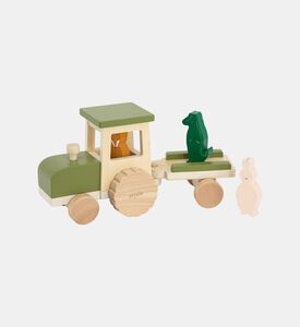 Wooden Tractor With Trailer