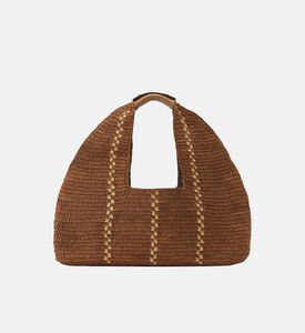Woven Logo Label Hobo Bag