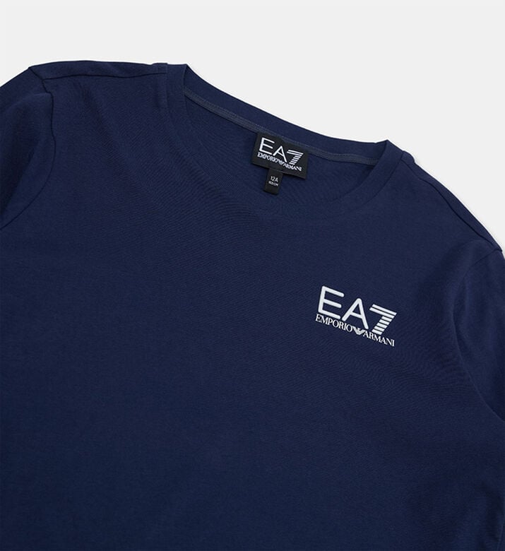 EA7 Logo Printed Sweatshirt, Navy, 12y, Packshot View