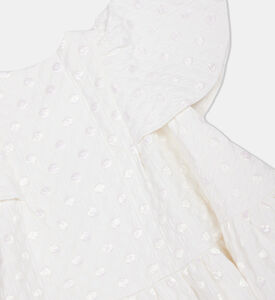Girl Milky Land Embossed Dress Girl Milky Land Embossed Dress