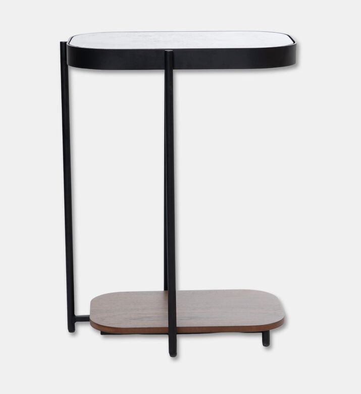 Home Deco and More Glam Wood Top Sofa Side Table, Packshot View