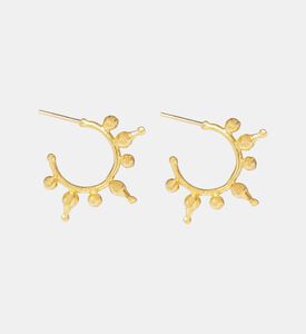 Ottoman Hands Earng Jale Gold Hoop, Packshot View Ottoman Hands Earng Jale Gold Hoop, Packshot View