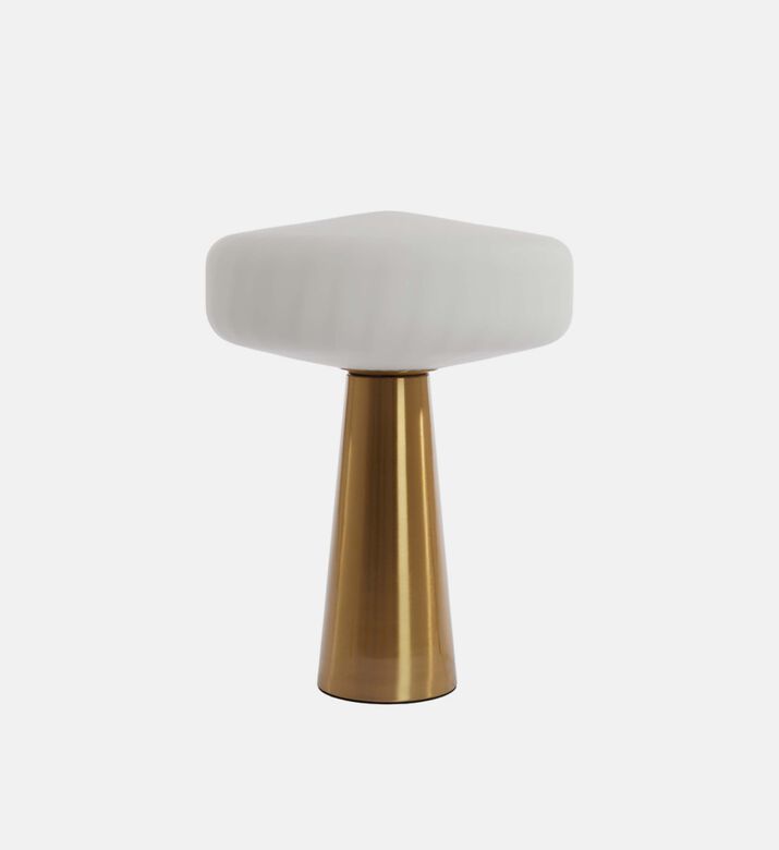 مصباح طاولة زجاجي بطيات