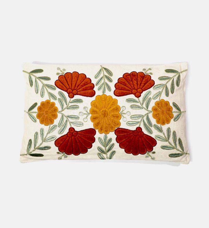 Home Deco and More Azalea Cotton Rectangular Cushion, Packshot View