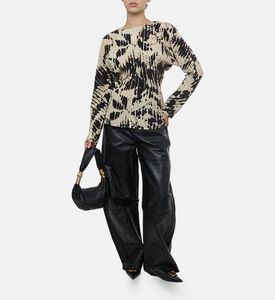 قميص فريال بطبعة مجردة