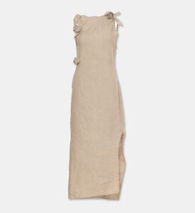 Rowen Rose Floral Design Asymmetric Maxi Dress, Packshot View