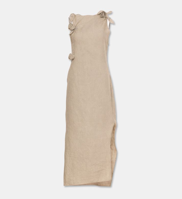 Rowen Rose Floral Design Asymmetric Maxi Dress, Packshot View