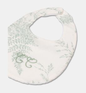 Tartine et Chocolat Baby Boy Feuillage Cornflower Bib, Green, Packshot View