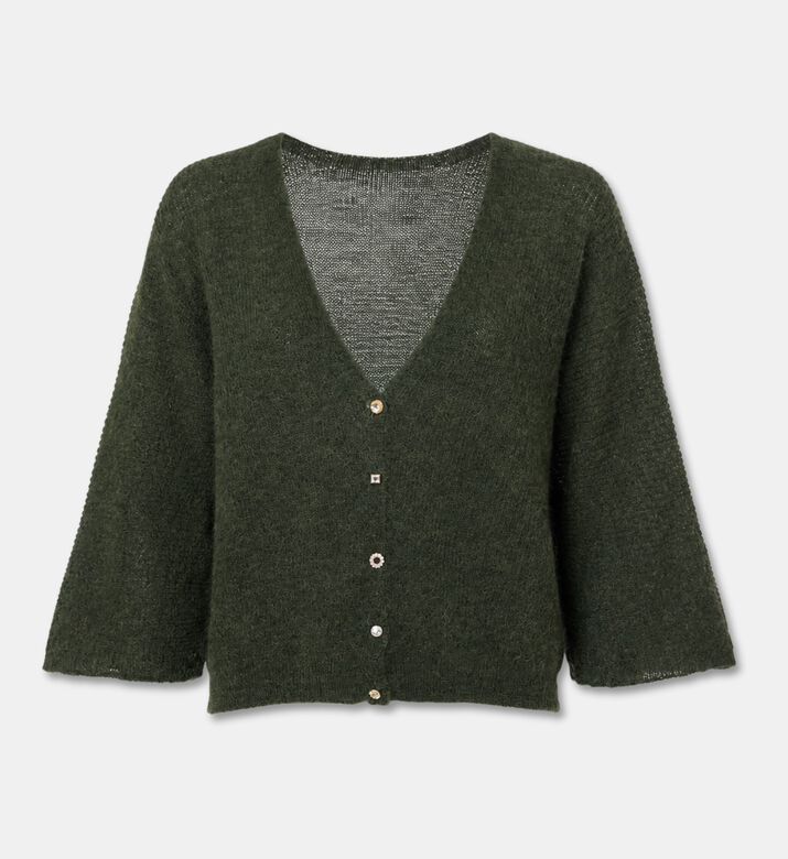 Ba&sh V-neck Button Cardigan, Packshot View