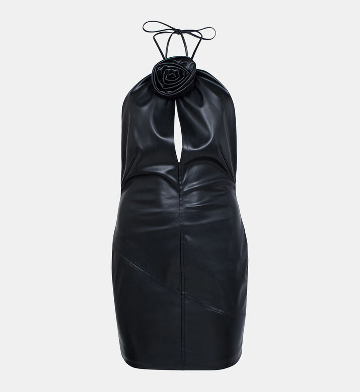 Judi Vegan Leather Mini Dress