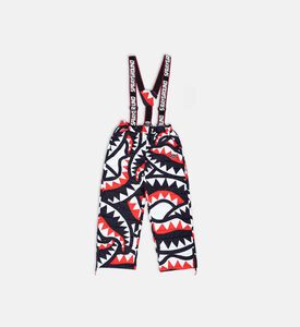 All-over Logo-print Suspender Down Pants