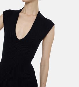 Christopher Esber Satin Sleeveless Maxi Dress, Model View