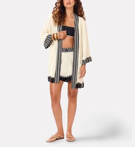 Blueman Jade Shells Kimono, Model View