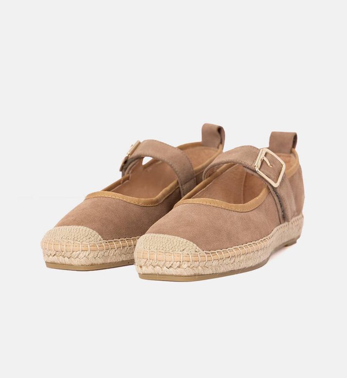 Buckle Strap Jute Sole Ballerina