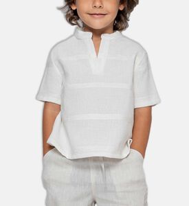 Dev Linen Short-sleeve Boy Shirt