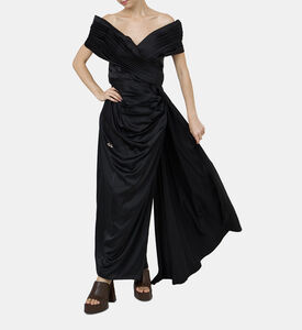 Satin Off-shoulder Dress
