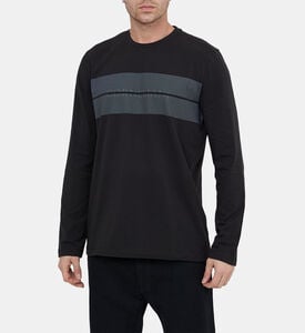 تيشيرت قطن بخطوط متباينة