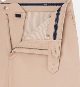 Chino Leather Cotton Loose Trousers