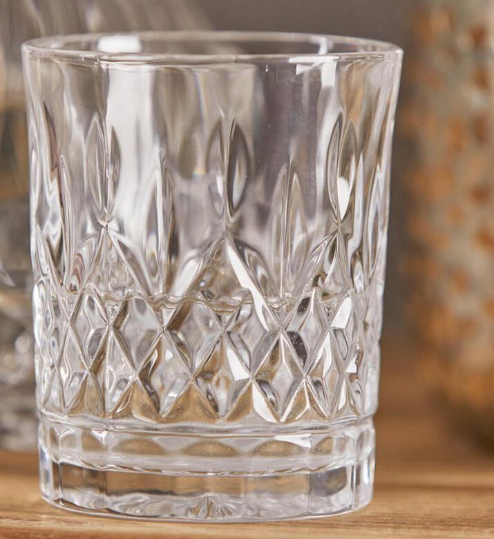 Rombi Glass Short Textured Glass Rombi Glass Short Textured Glass
