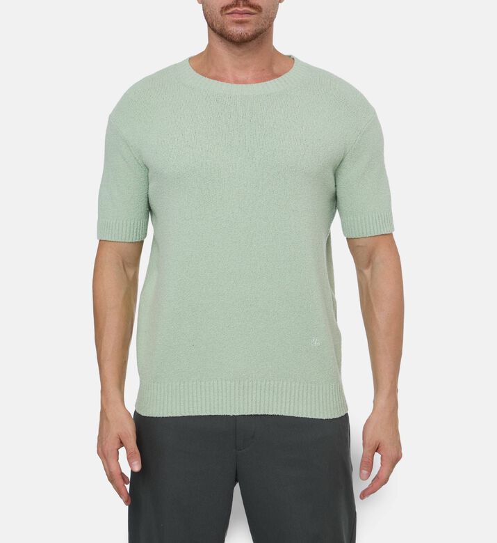 The Kooples Textured Knit Crewneck T-shirt, Model View