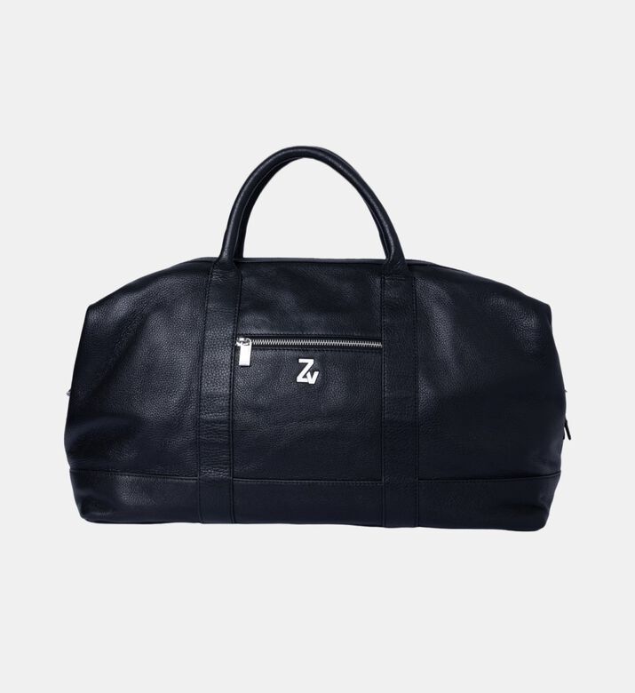 Jamie Cow Leather Zipper Strap Bag