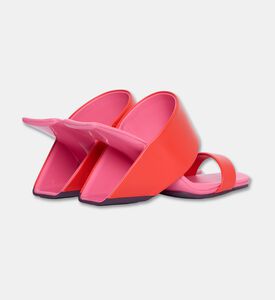 UN United Nude Cow Leather High Heel Sabot, Red, Eu-38, Packshot View