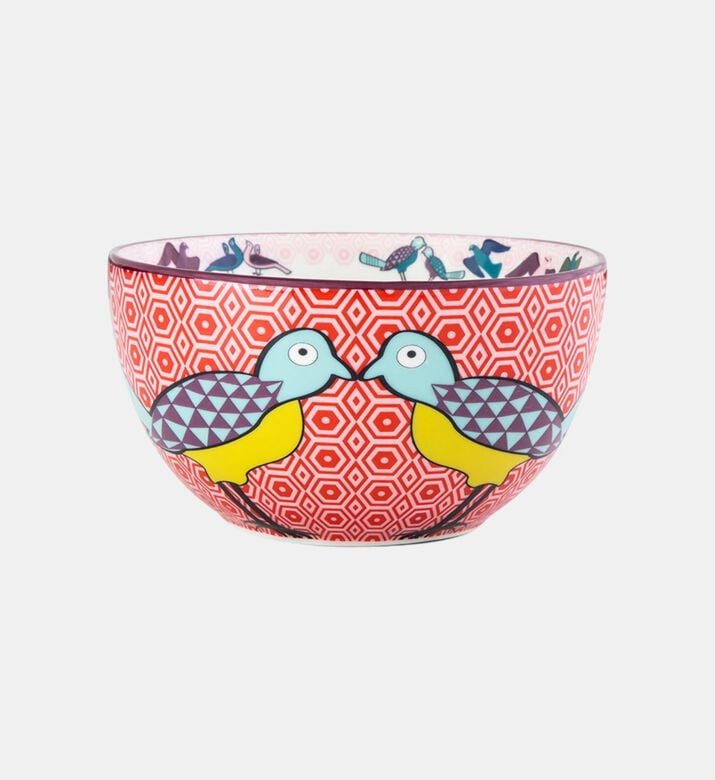 Bowl Porcelain Birds Of Paradise