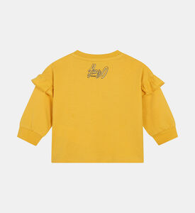 تيشيرت بأكمام طويلة مكشكشة