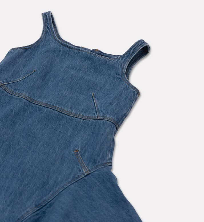 Givenchy Godet-detail Iconic Denim Dress, Packshot View