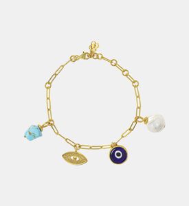 Ottoman Hands Evil Eye Charm Bracelet, Packshot View